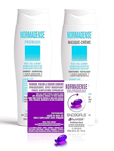 Miniatura 7 de NORMADENSE 2 Champú vegano para adelgazamiento del cabello y pérdida de cabello. Champú de biotina para cabello seco, fino, frágil, quebradizo y de