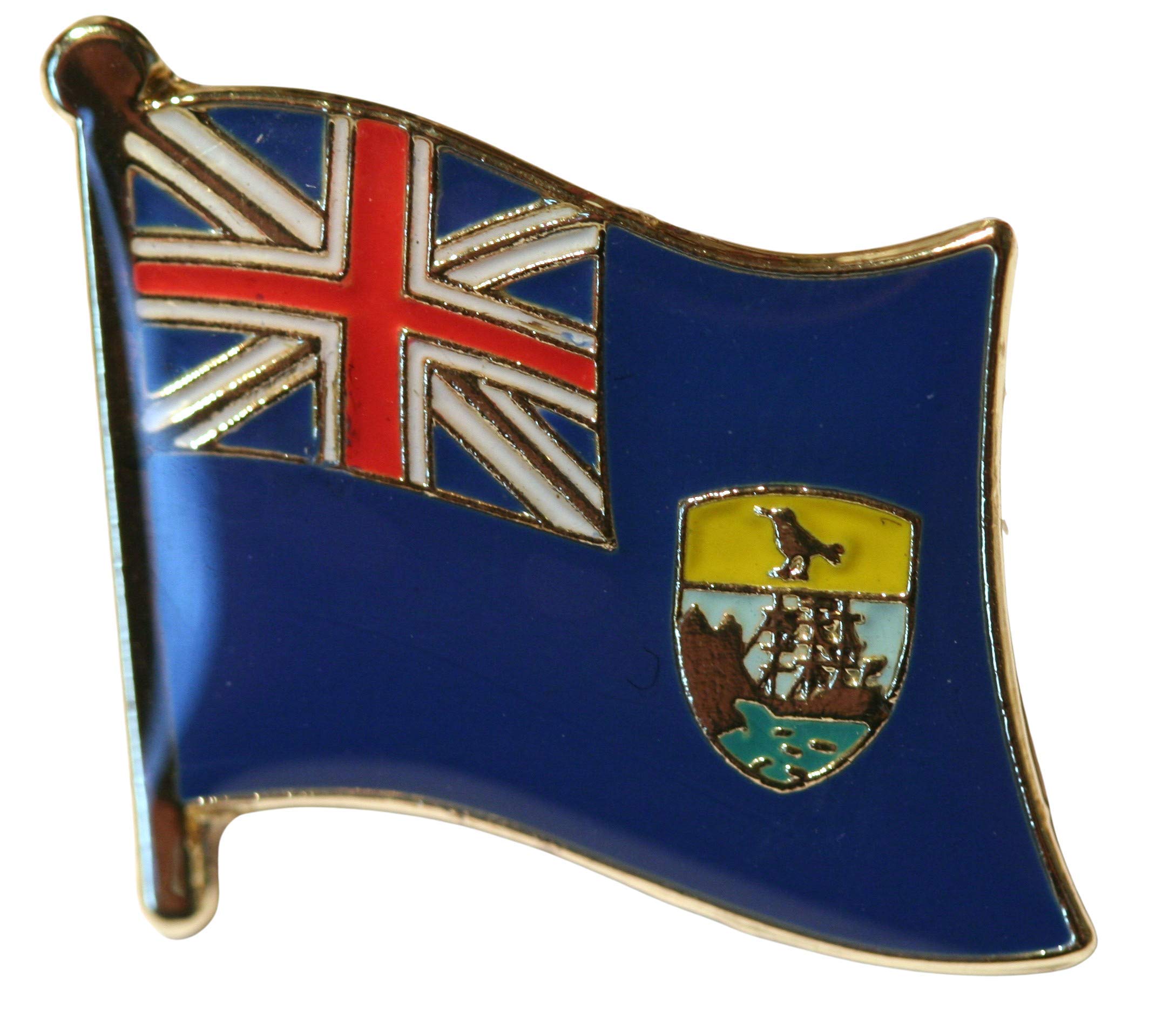 Buxton's Badges Men's Multiple St Helena Flag Pin Badge