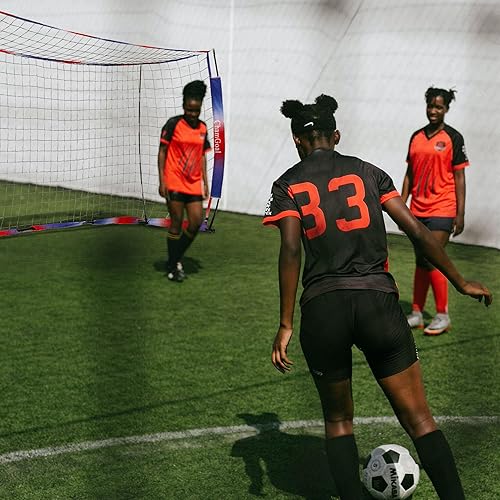Miniatura 3 de ChamGoal Red de portería de fútbol portátil para patio trasero, red deportiva instantánea, plegable, para todas las edades, nivel de habilidad y en