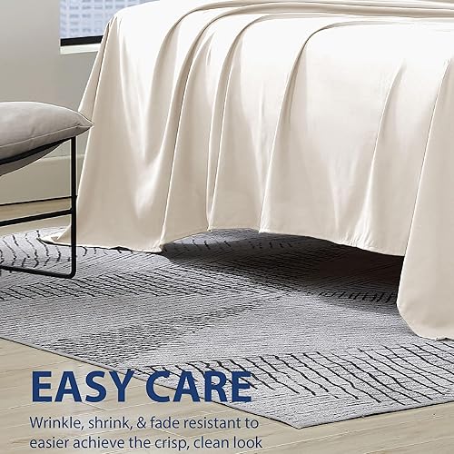 Miniatura 3 de Cathay Home Hotel Luxury - Sábana encimera individual de microfibra ultrasuave de doble cepillado resistente a las arrugas y a la decoloración, 1