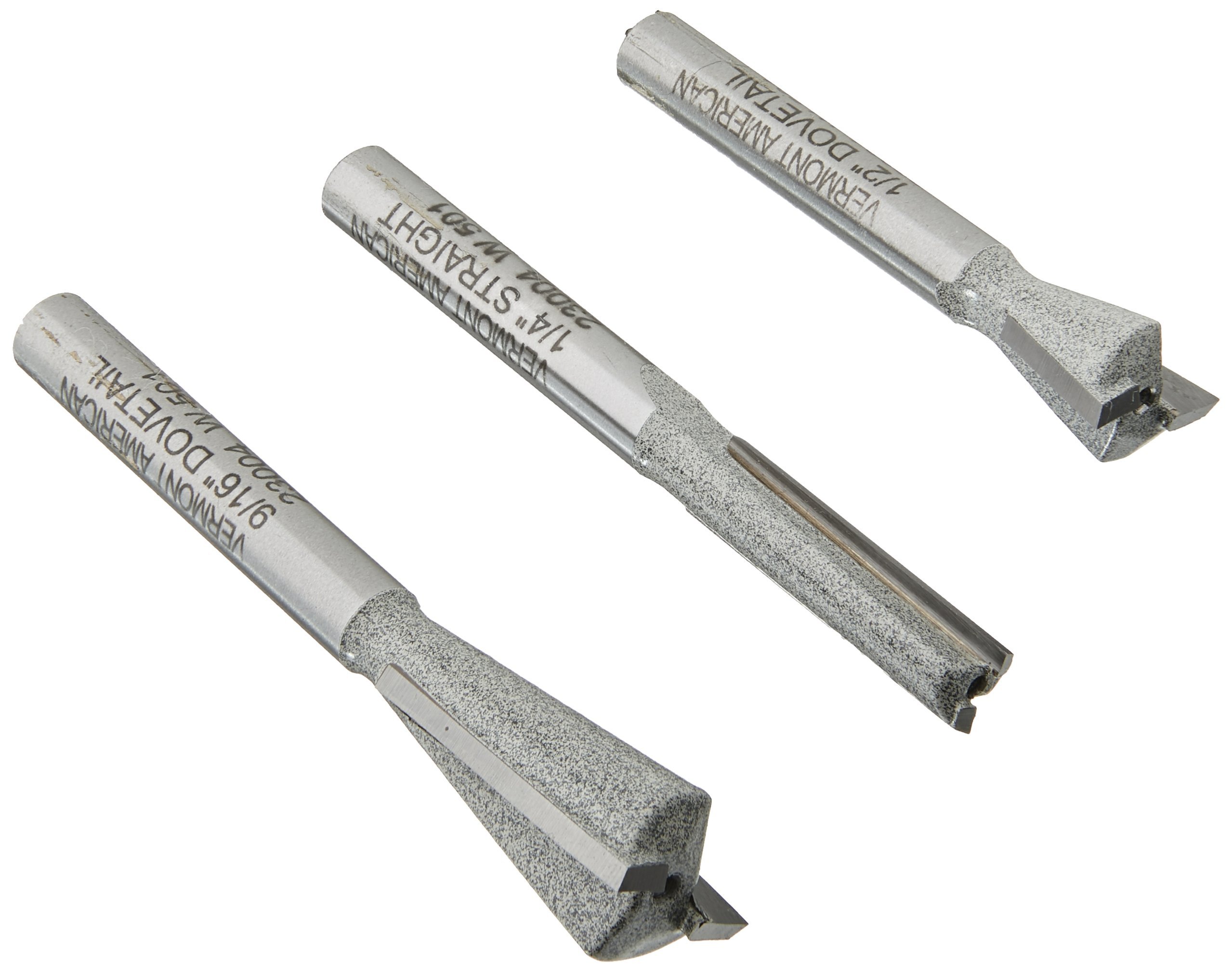 Kit queue d'aronde carbure Vermont American 23004 comprenant 3 pièces bois