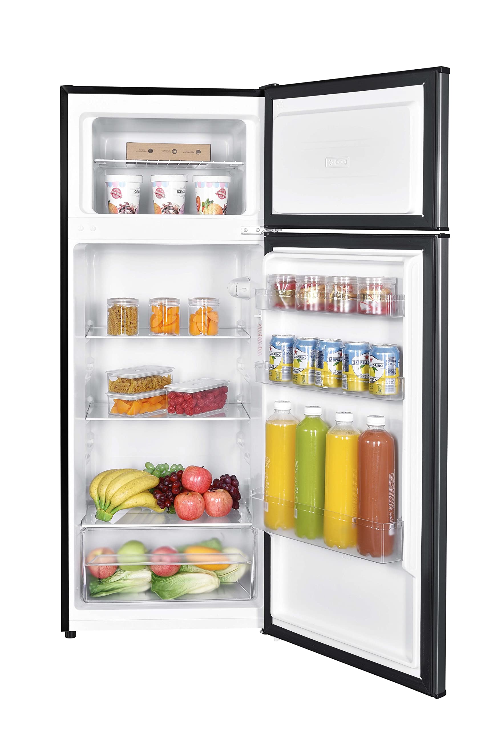 Danby Dpf074b2bsldb-6 7.4 Cu. Ft. Apartment Size Fridge In Stainless Steel on Fridge.com - View 4