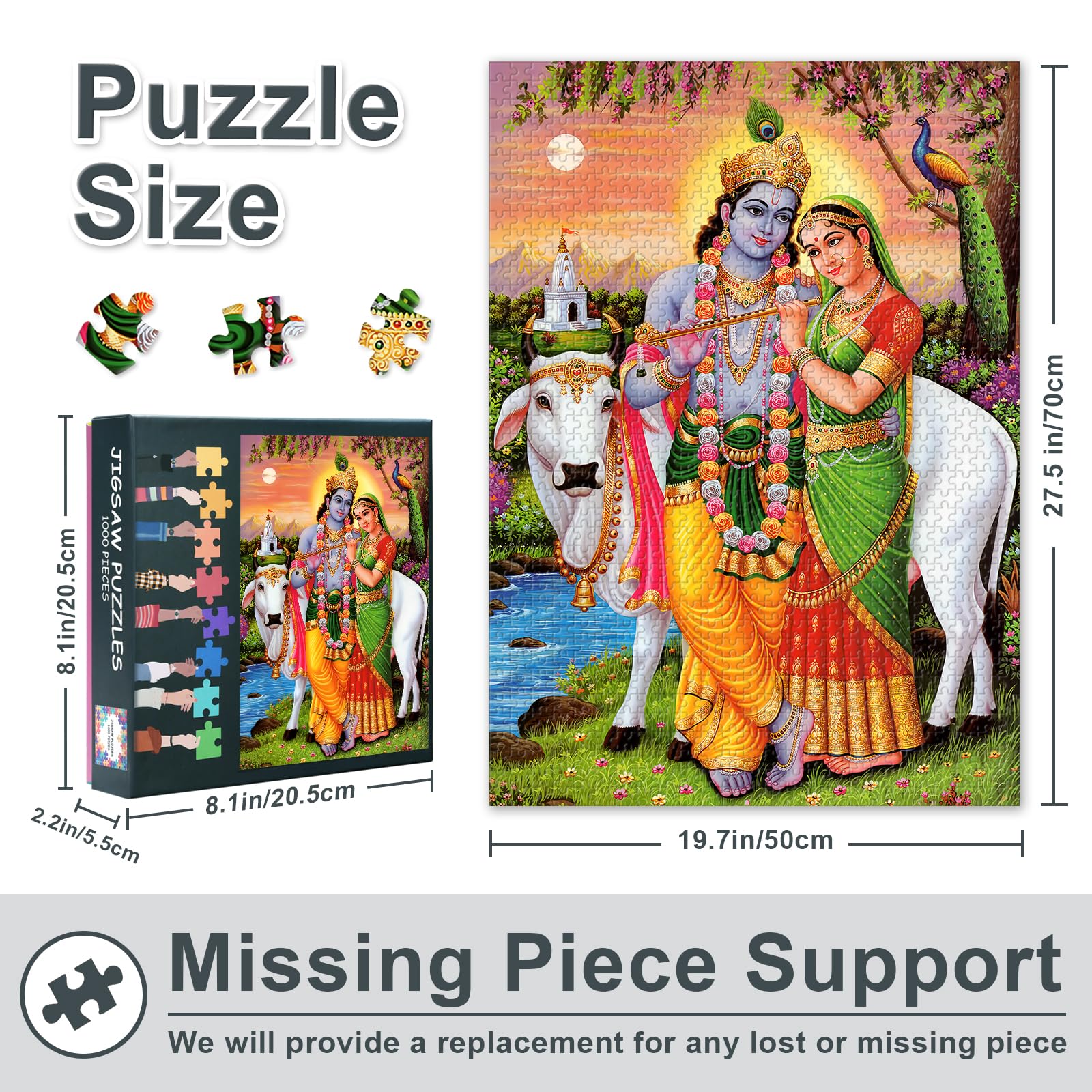 1000 Pieces Puzzles for Adults Jigsaw Puzzle Educational Games - Image 3