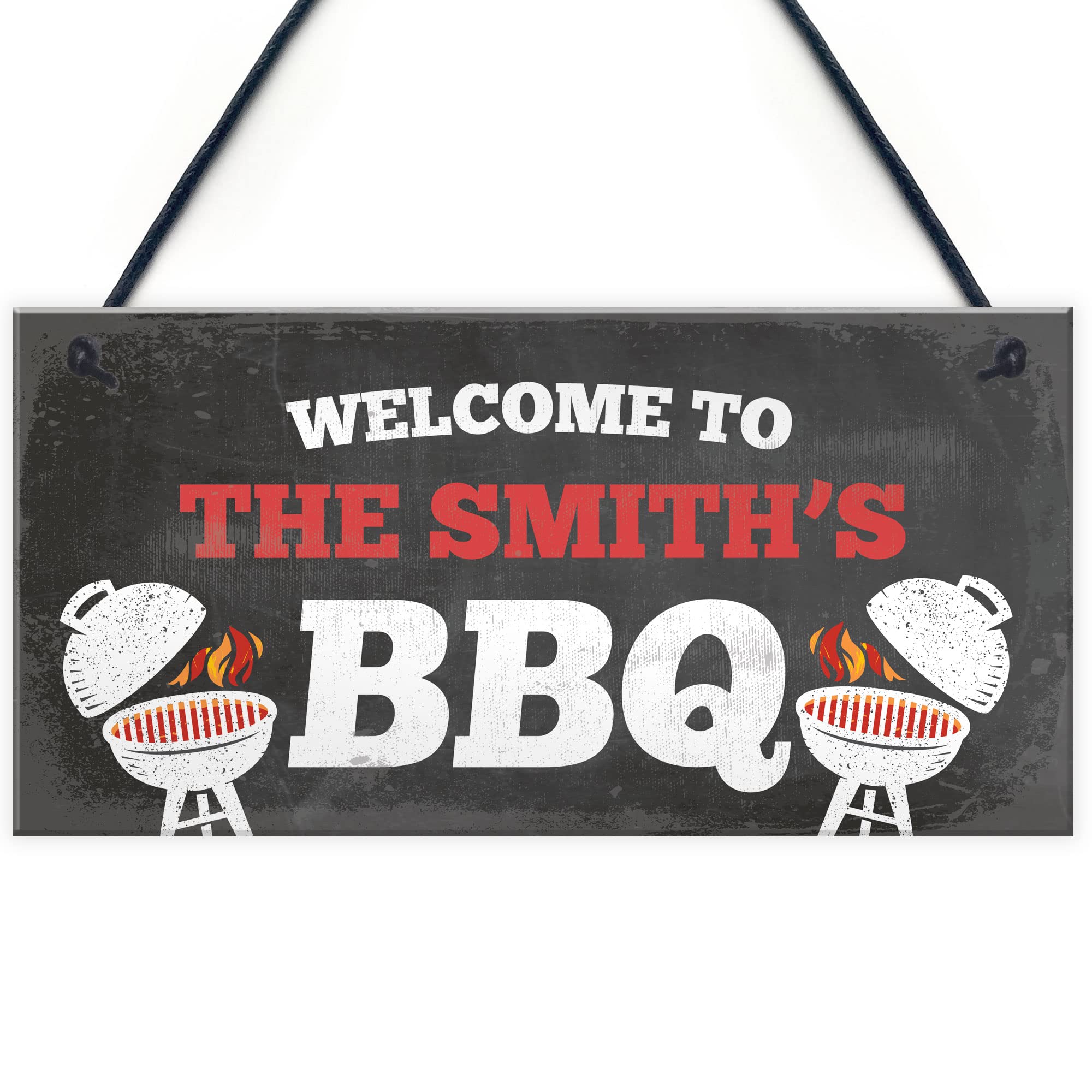 Red Ocean Personalised Garden Signs And Plaques BBQ Signs For Outside Garden Shed Sign BBQ Signs Funny
