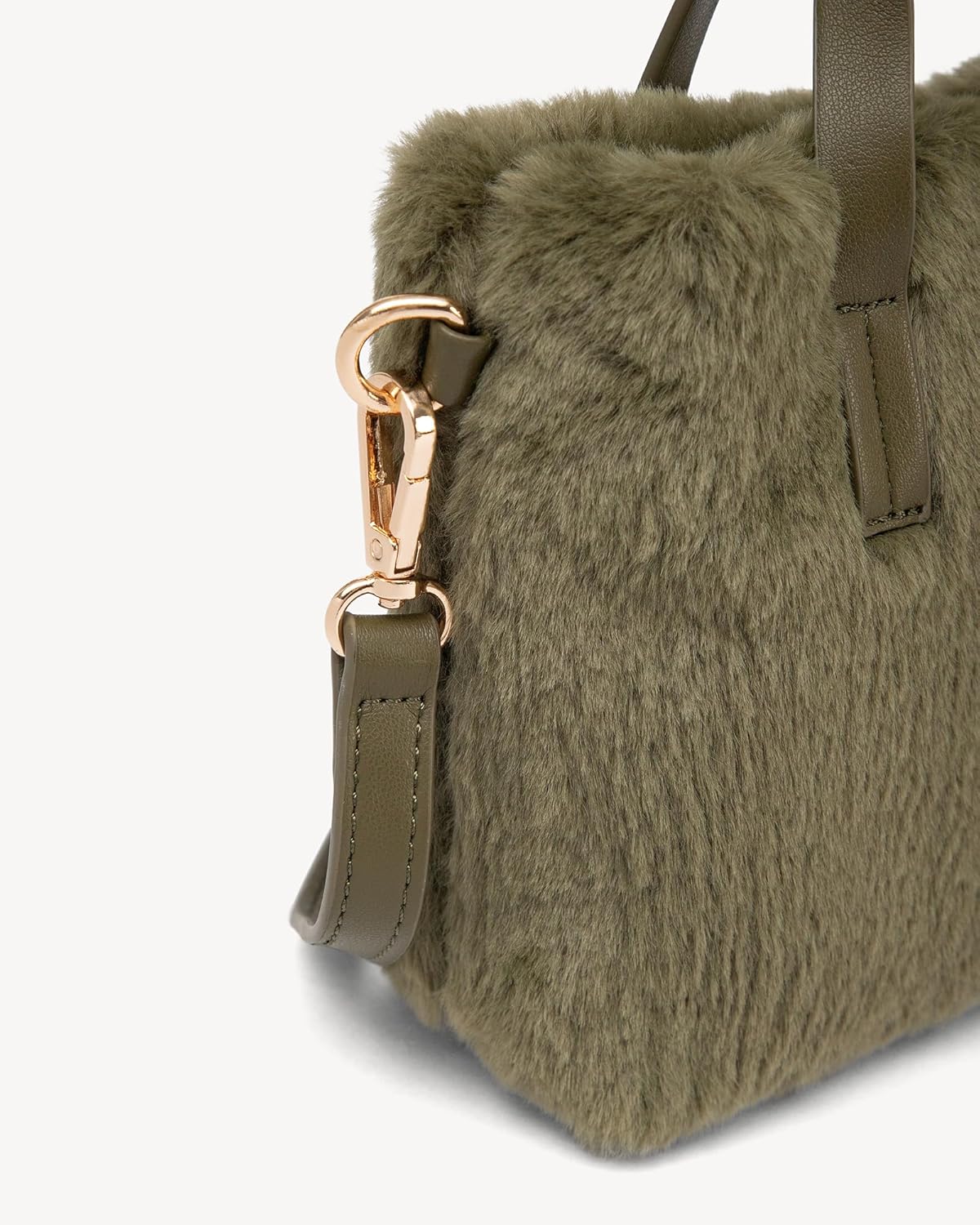 NEWBELLA Women's Plush Tote Bag - Cute Fuzzy Handbag with Soft Texture, Cozy Purse for Fall Winter, Casual Everyday Carryall - Image 5