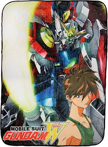 Mobile Suit Gundam Wing Anime Shenlong Manta de felpa súper suave de 45 x 60 pulgadas