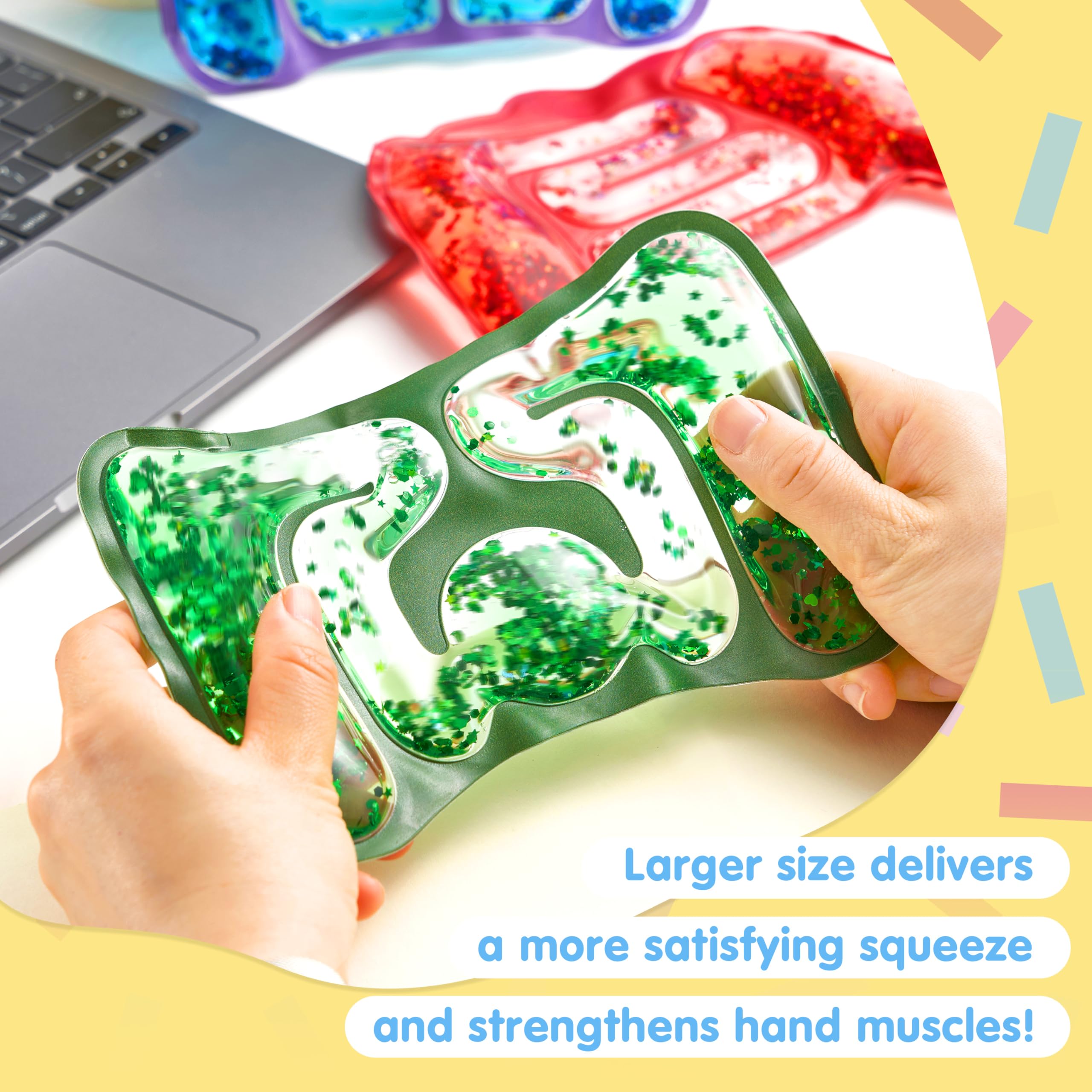 JOYIN Fidget Sensory Toys for Kids Autism Sensory Tubes Soft Toys for Kids Autism Hyperactivity Stress Reliever Classroom Party Souvenirs - Image 3