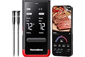 Smart Cordless Meat Thermometer with NIST Certified Accuracy & Unlimited WiFi Range