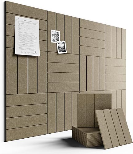 Miniatura 42 de FLUXYNARA - Tablero de anuncios de fieltro 48 x 36 pulgadas, alternativa al corcho, paquete de 12, 70 lengüetas adhesivas, panel de pared grueso