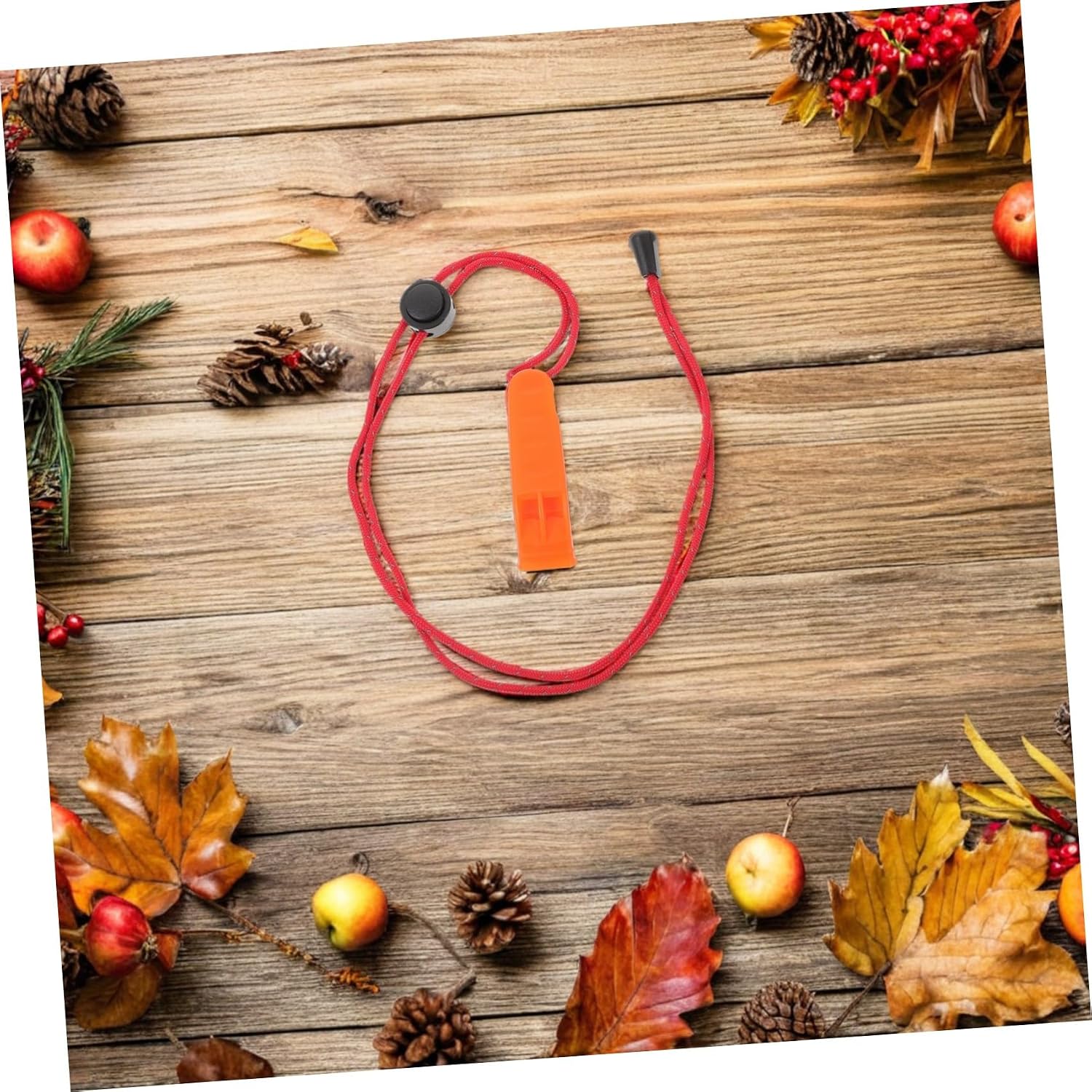 Abaodam 10pcs Emergency Survival Whistles with Lanyard for Camping and Kayak, Loud Portable Plastic Whistles for Group Signal and Versatile Outdoor Use in Emergencies