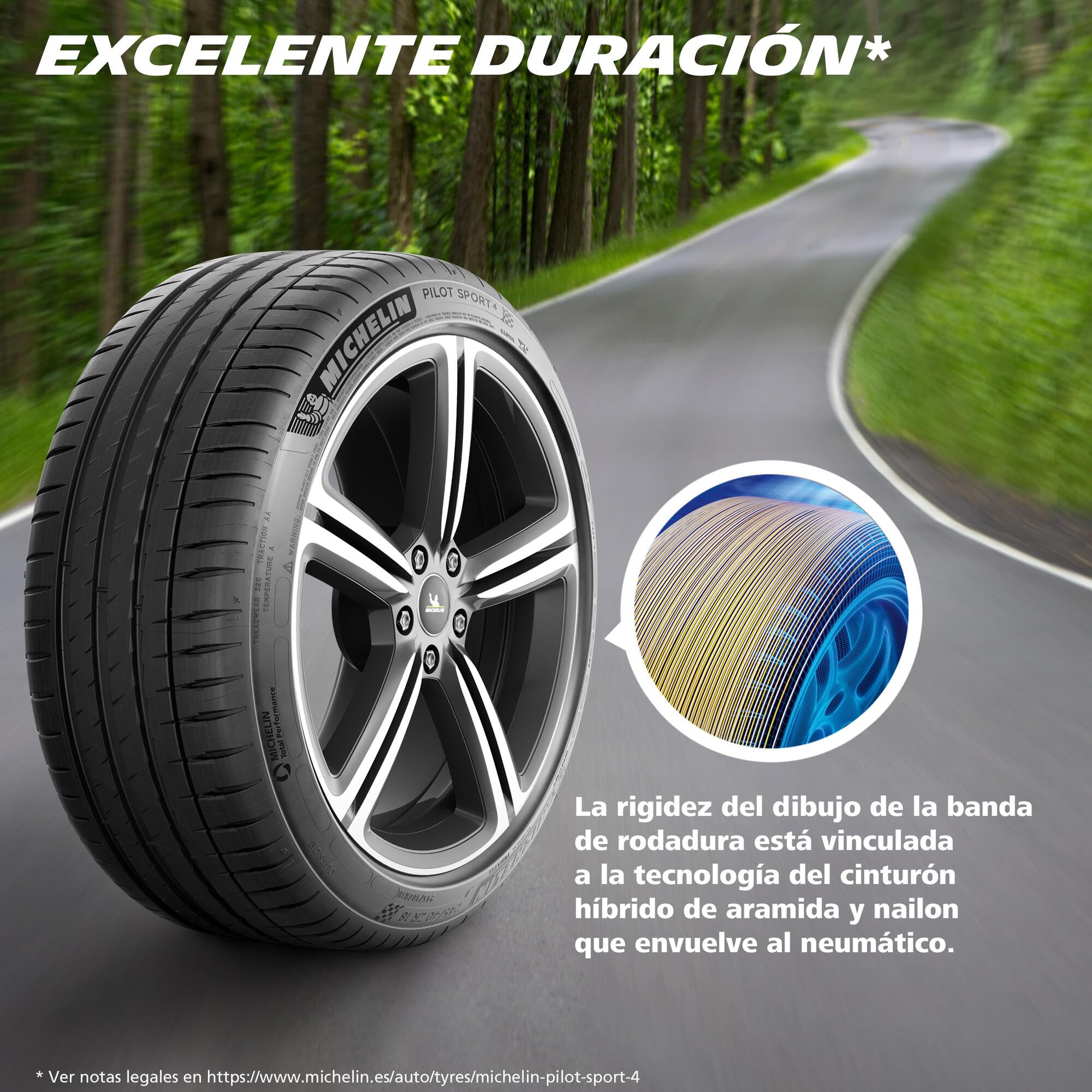 Michelin Ps4 Ao 245/40/R18 93Y -Neumático de Verano- A/E/70