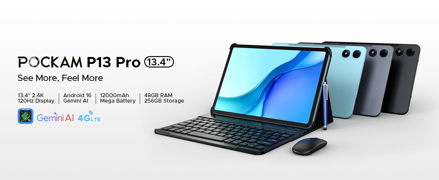 【Android16 13インチ タブレット】P13 Pro 13.4インチ Amazon.com : POPUX P13 Pro 13.4 inch Tablet, 2.4K 120Hz Android 16