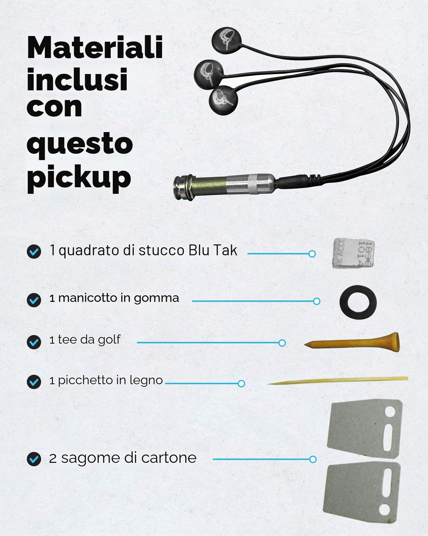 Journey Instruments Pickup piezoelettrico acustico passivo EP001K