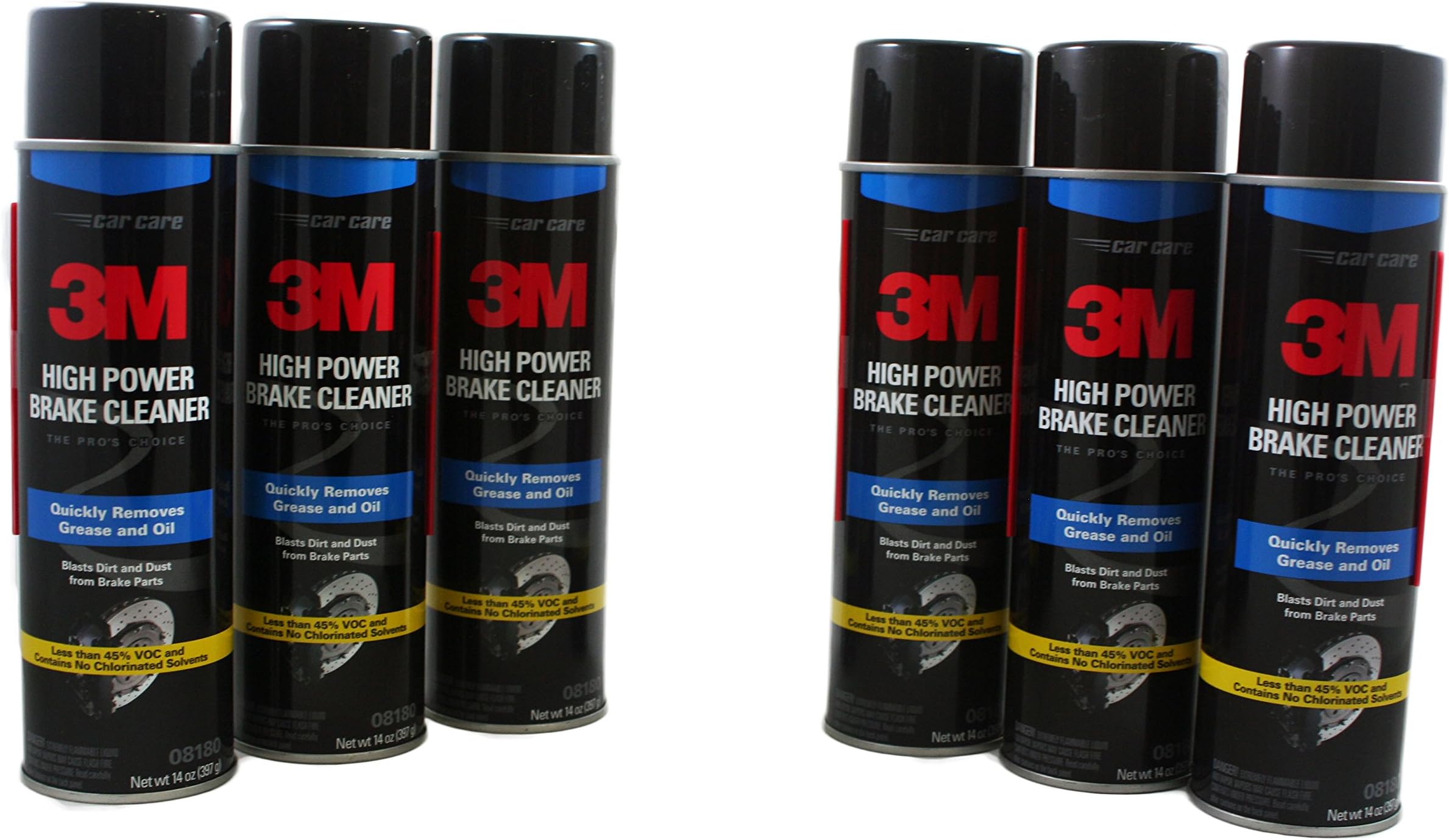 3M 8180 High Power Brake Cleaner 6 Pack