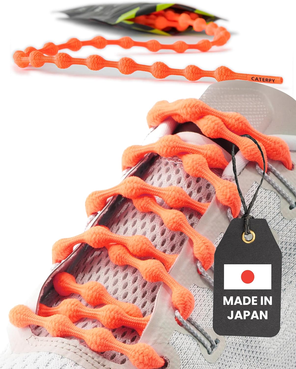 Caterpy Run – Les lacets élastiques ultimes sans nœuds pour adultes et enfants