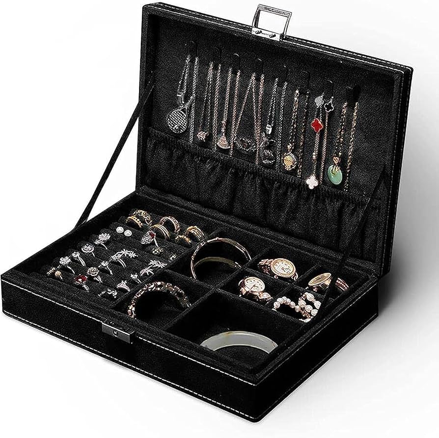 Amazon｜アクセサリー 収納 メンズ ジュエリーボックス 大容量