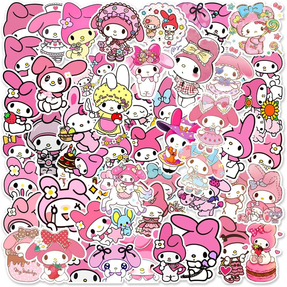 Amazon NLUUTNT マイメロディ ステッカー ハローキティ ステッカー 50枚セット 防水シール バンズ シール ステッカー