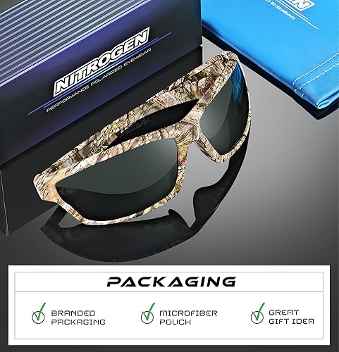 Miniatura 369 de Nitrogen - Gafas de sol deportivas polarizadas envolventes para hombre y mujer, UV400, para conducir, pescar, correr, andar en bicicleta, gafas