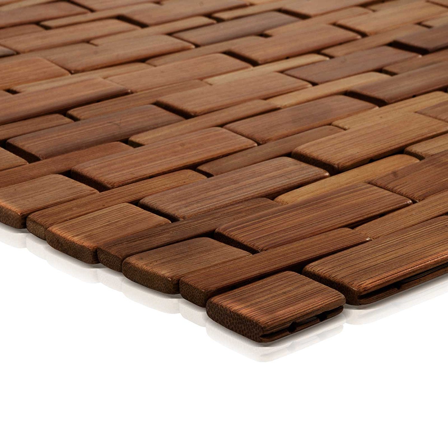 Lola Home Tappeto Passamontagna Industriale In Bambù - Marrone, 75x175 Cm, Per Corridoio E Ingresso
