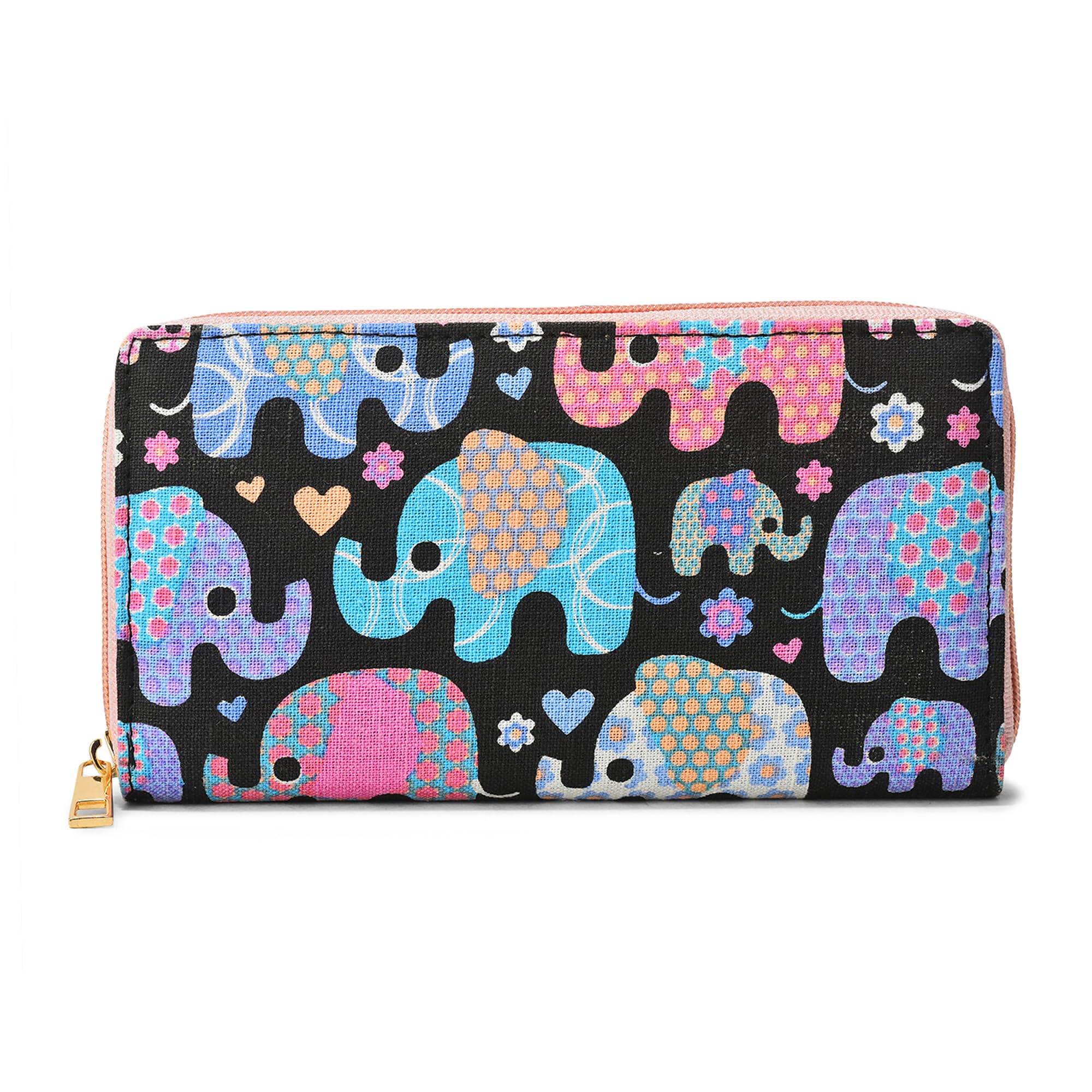 Stylish Women’s Wallet | Canvas Clutch Purse with Zip Pocket, Multiple Card Slots & Coin Pocket | Elegant & Compact Ladies Wallet | Ideal Gift Option for Girls-image-32