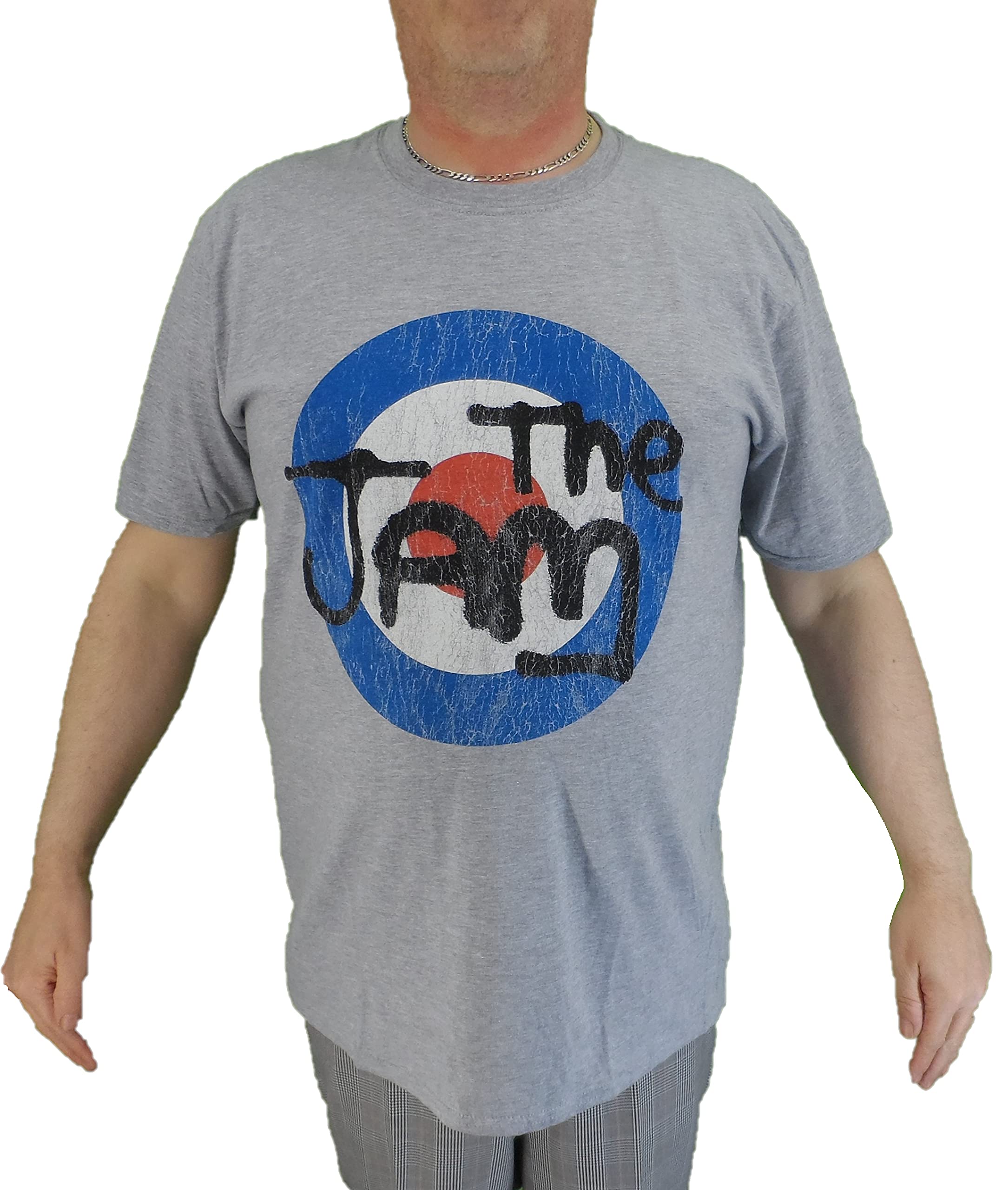 Mazeys Mens Official The Jam T Shirts (XX Large, Grey)