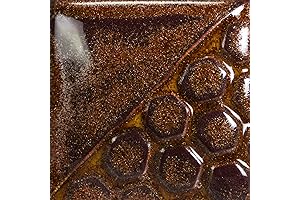 Mayco Elements Glaze, Copper Adventurine EL-121 Low Fire Glaze for Ceramics