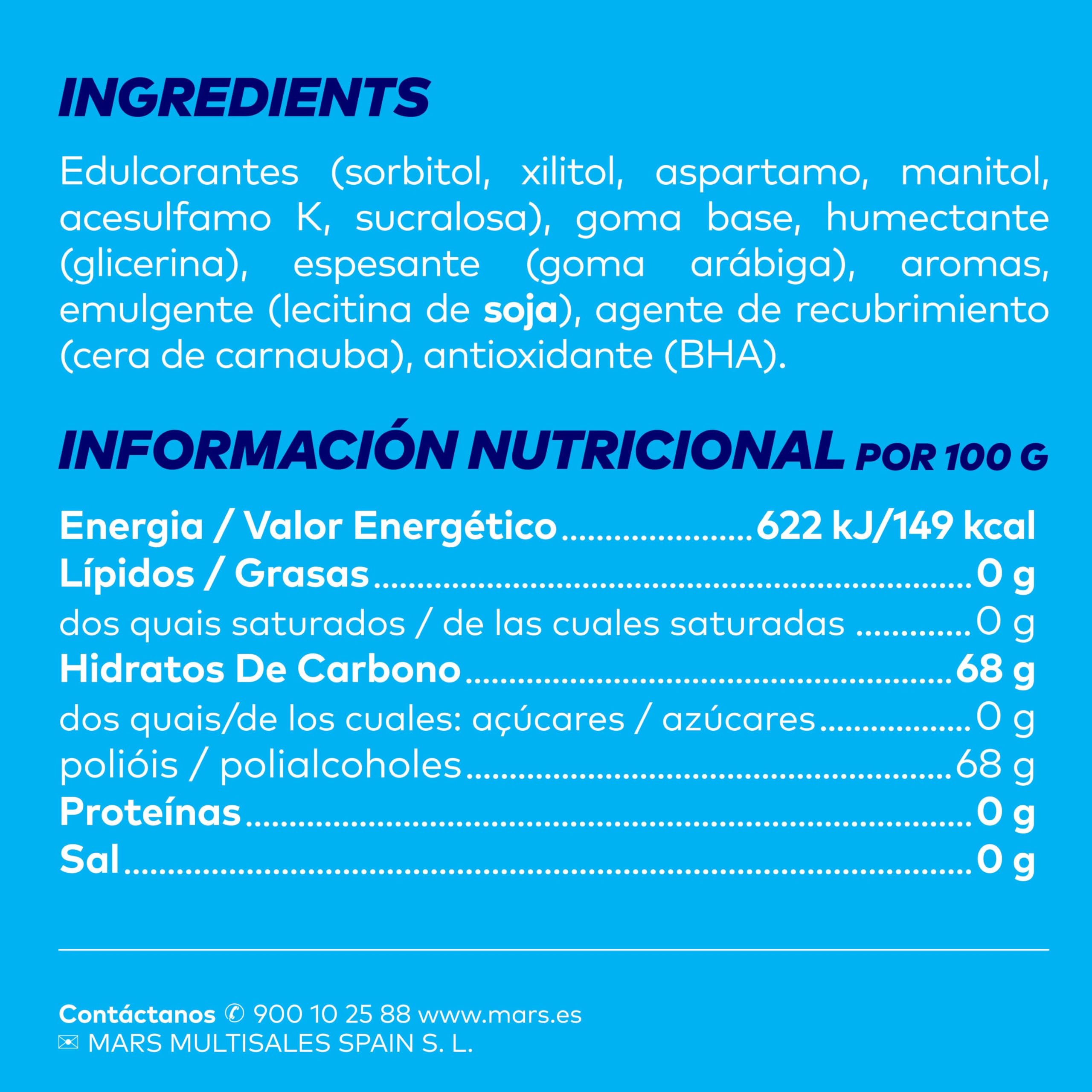 Orbit Chicle Sin Azúcar, Hierbabuena, Pack De 4 X 10 Unidades, 56 Gramo, 4 Unidades