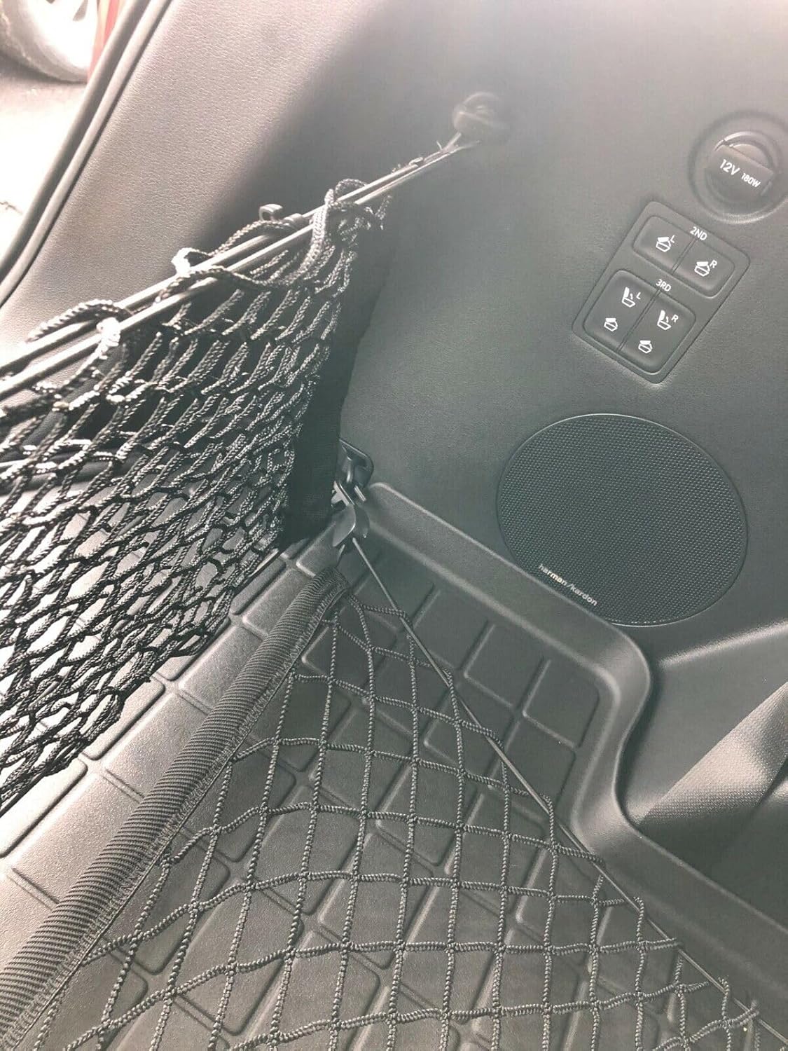 Trunk Organizer Cargo Nets for Kia Telluride 2020-2025 – Envelope+Floor Style Cargo Nets for SUV – Premium Mesh Car Trunk Organizer Vehicle Carrier Storage – Compatible with Telluride