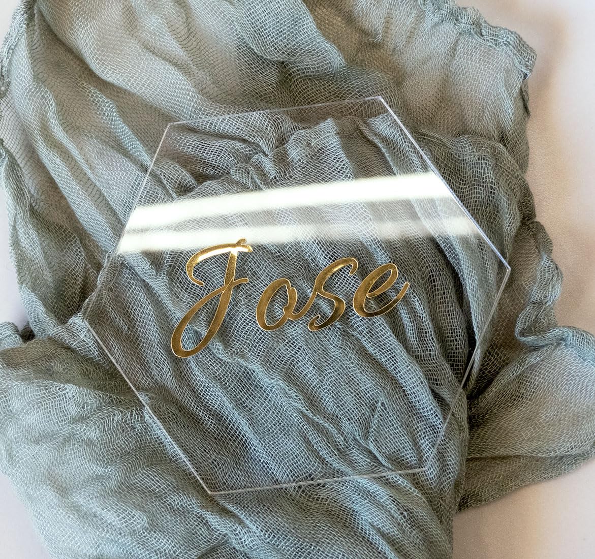 NOMART Marcasitios Metacrilato Recuerdo de Boda Personalizable