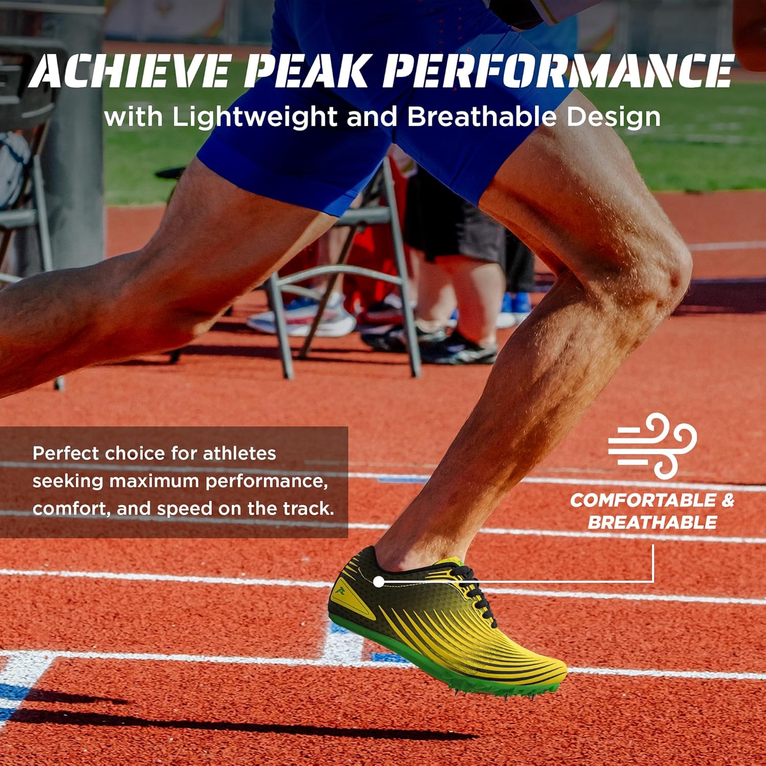 Track & Field Shoes for Men, Women & Kids – Pro Running Spikes for Sprint, Race & Training – 7 Spikes + Extra Spikes & Wrench (US Men Size) - Image 6