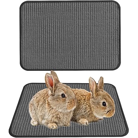 Rabbit Scratching Pad 2 Pack Natural Sisal Rabbit Scratcher Mat