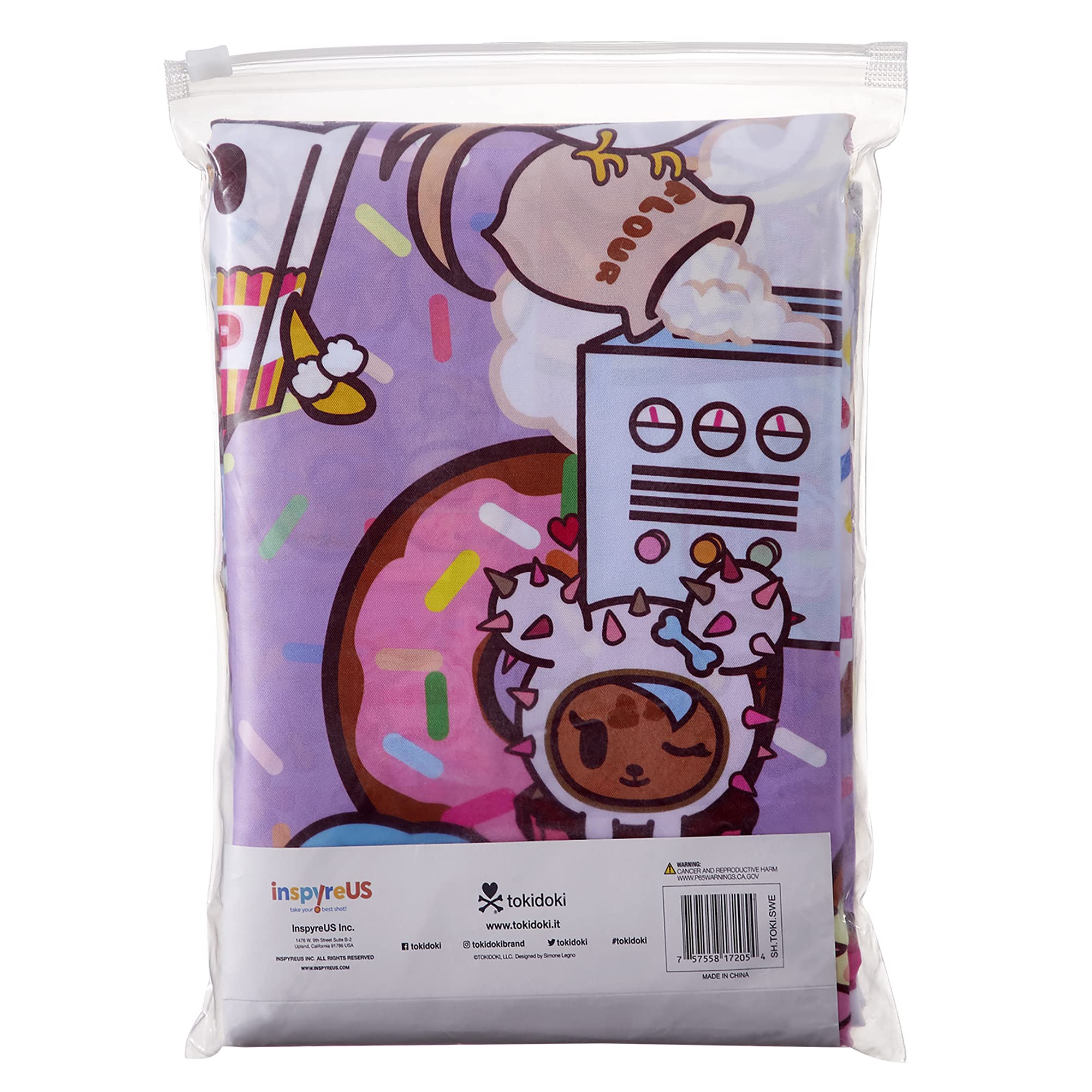 Tokidoki Sweetshop Shower Curtain with Rings ()