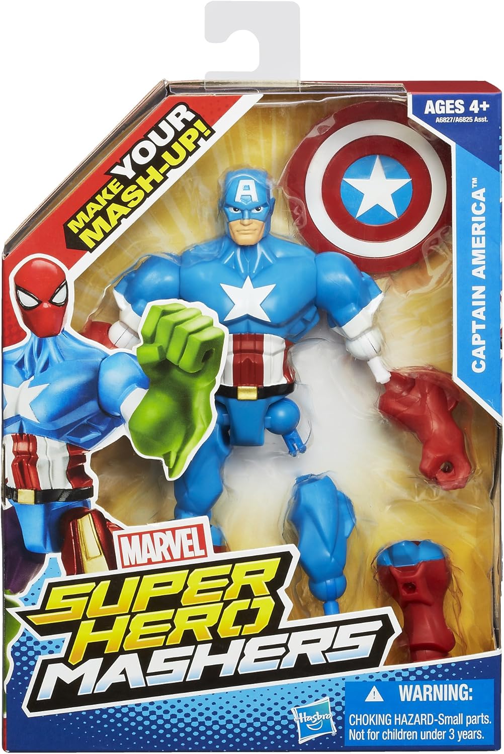 Marvel Super Hero Mashers Captain America Figure 6 inches