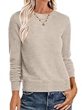 Sweaters for Women Long Sleeve Lightweight Crewneck Soft Basic Knit Loose Fit Pullover Top 2025 Fall Trendy Outfits