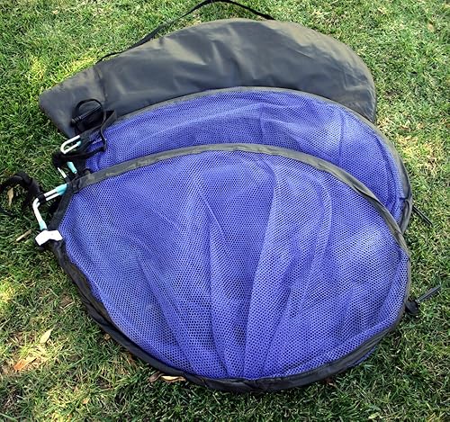 Miniatura 6 de BlueDot Trading Juego de dos (2) redes de fútbol plegables portátiles para interiores o exteriores, 5 pies5.2 ft, ribete negro con bolsa de