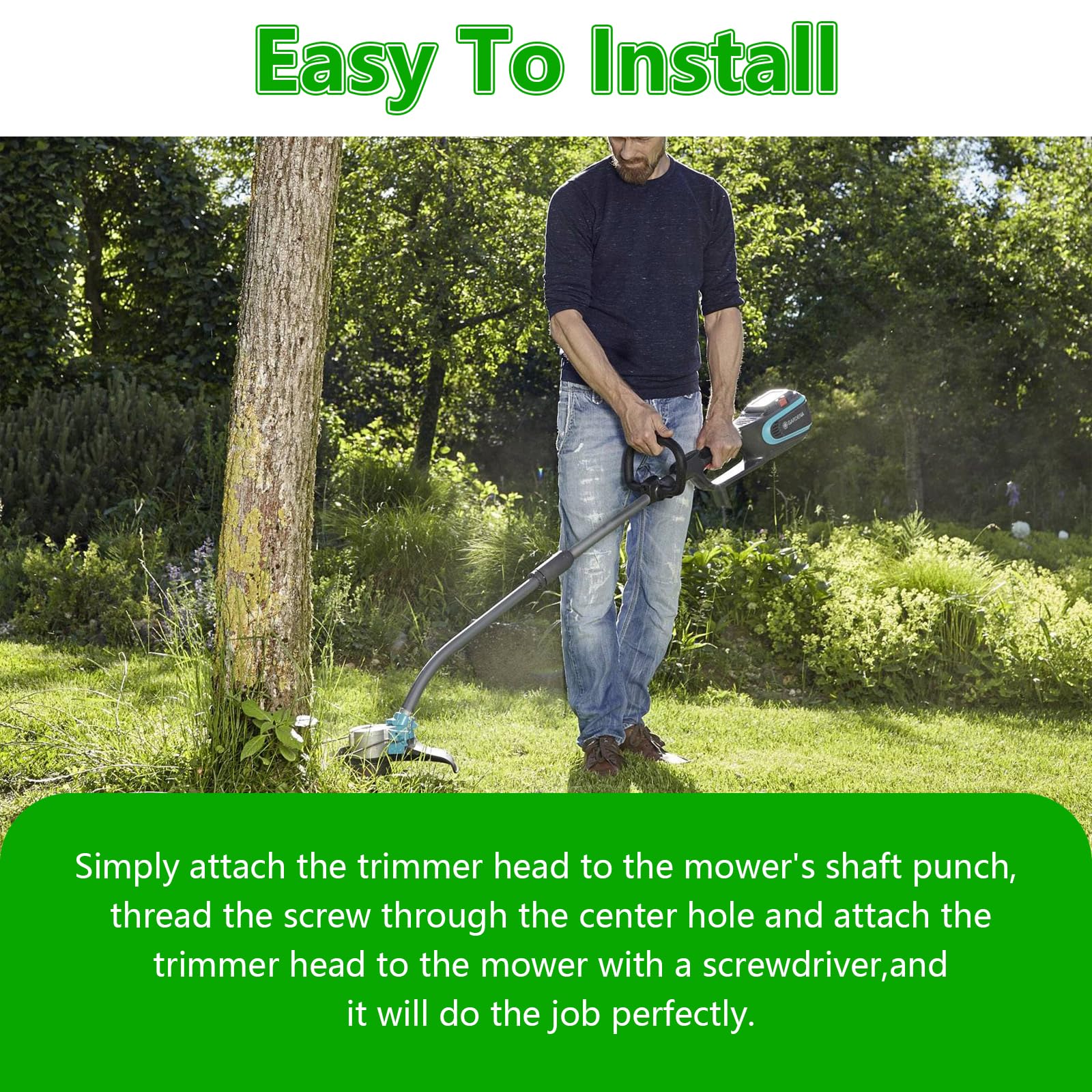 10pcs String Trimmer Head, 150mm Strimmer Blades Replacement Line Lightweight Portable Accessories for Electric Trimmers Grass Cutting Head Trimming in Gardens Lawns Crops - Image 4