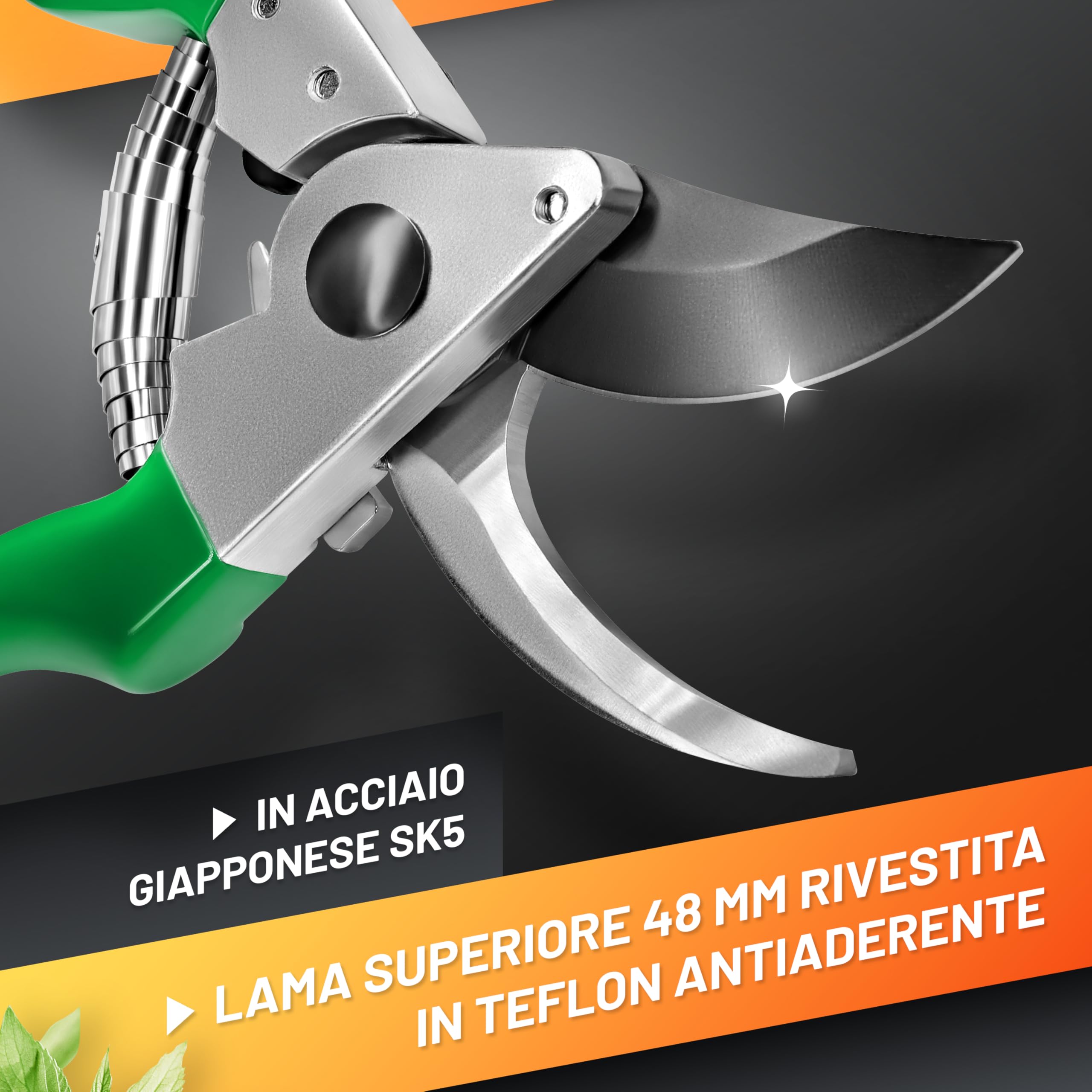 GRÜNTEK Forbici Cesoie Potatura Giardino 215 mm FALCO Professionale