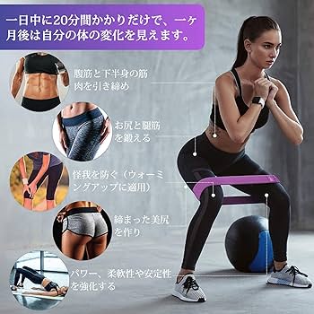 Amazon.co.jp: エクササイズバンド トレーニングチューブ 筋トレ