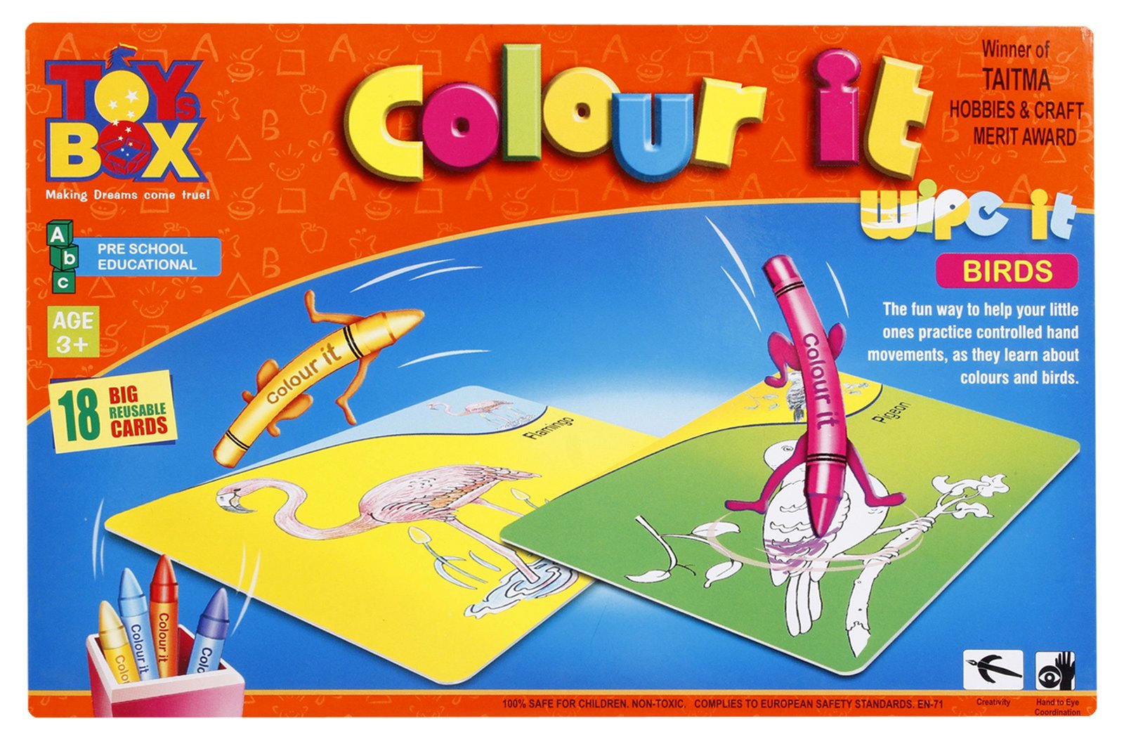 toyztrend Colour it Wipe it Birds eductional Creative Game for Kids to Enhance Their Learning About Different Birds (B075CK9LZ3) Amazon Price History, Amazon Price Tracker