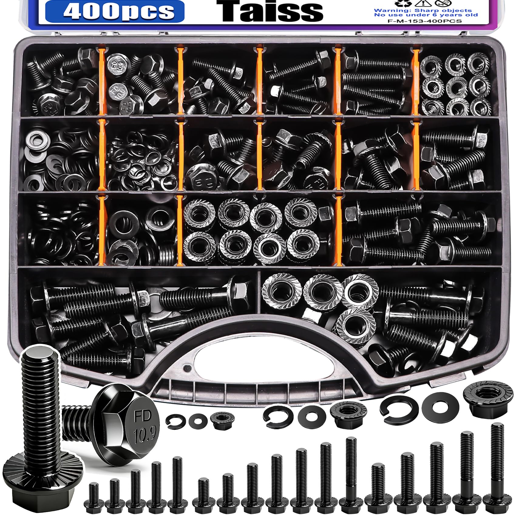 Taiss 760PCS 304 Stainless Steel Hex Bolts Kit,1/4-20 5/16-18 3/8-16 1/2-13 — Amazon image 22
