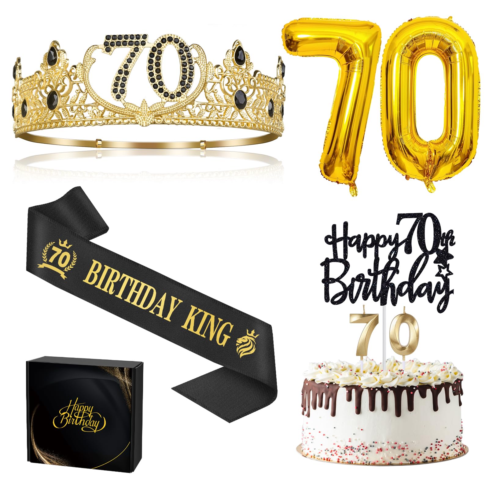 Asija 70th Birthday Gifts Set