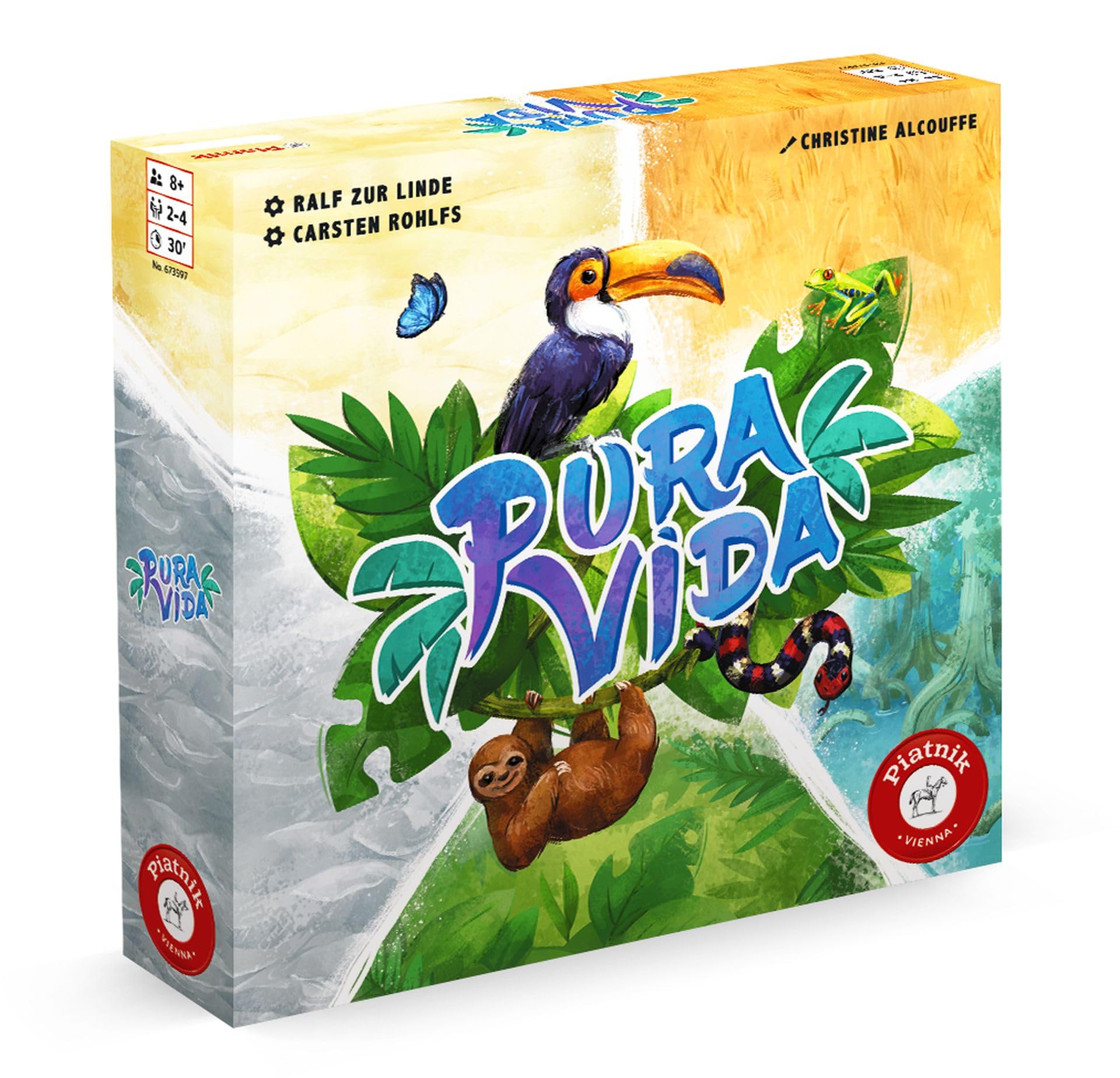 Pura Vida - Flora und Fauna in Costa Rica - Ein kniffliges Plättchen Legespiel, grün