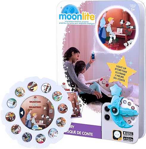 Moonlite Carretes de Storybook para proyector de linterna, niños pequeños  Disney 101 dálmatas  Paquete de un solo carrete para 12 meses en adelante