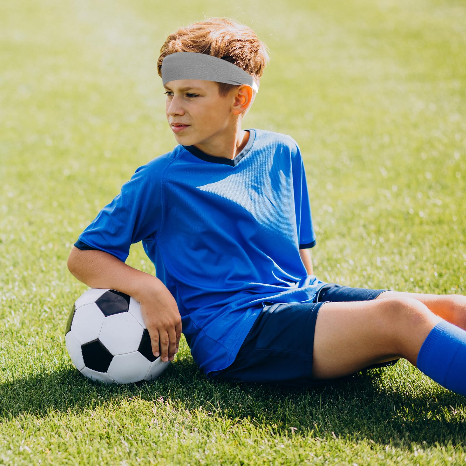cobee Lot de 3 bandeaux élastiques respirants pour enfants - Pour football, basket-ball, course à pied, tennis