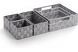 BINO Gray Baskets Organizer Set