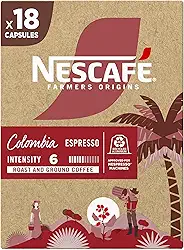 Café em Cápsula Nescafé Farmers Origins Colombia - compatível máquina Nespresso, 18 cápsulas 44g