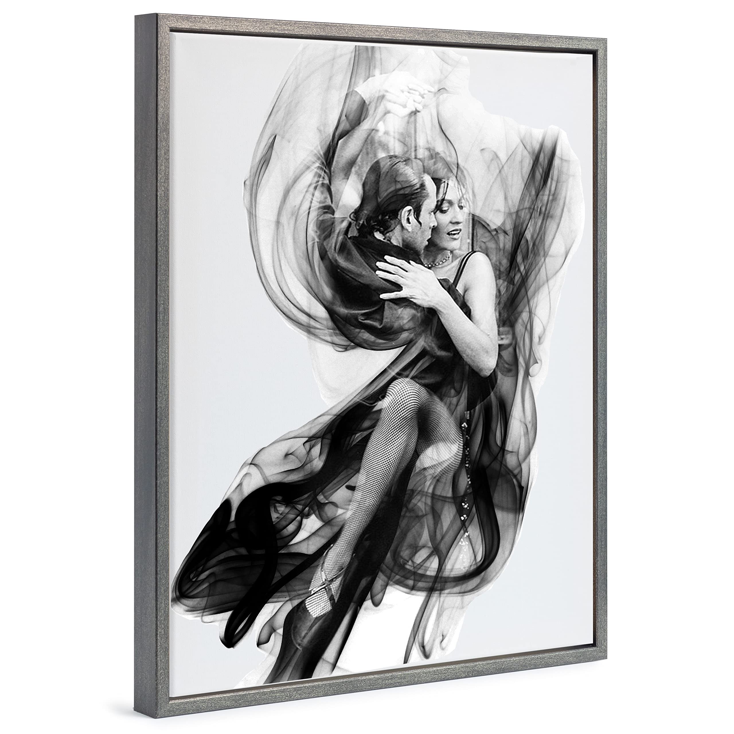 Ramka na zdjęcia pusta ramka na płótnie obrazy na blejtramie | format 80 x 80 cm o wyglądzie stali