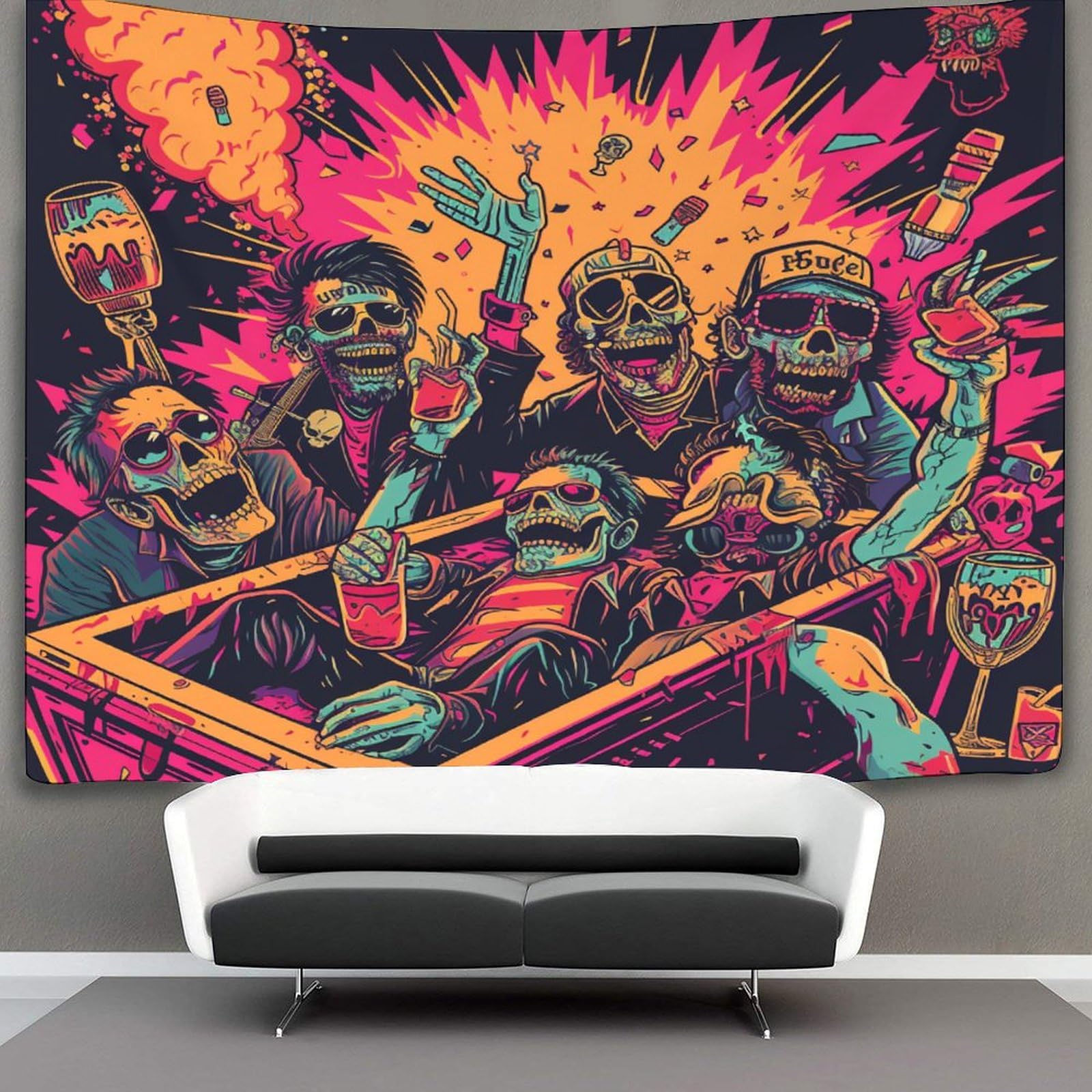 kaiyun Hippie Tapestry Abstract Figures Wall Hanging for Bedroom Home Decor HD Printing Living Room, Dorm 150cmx200cm