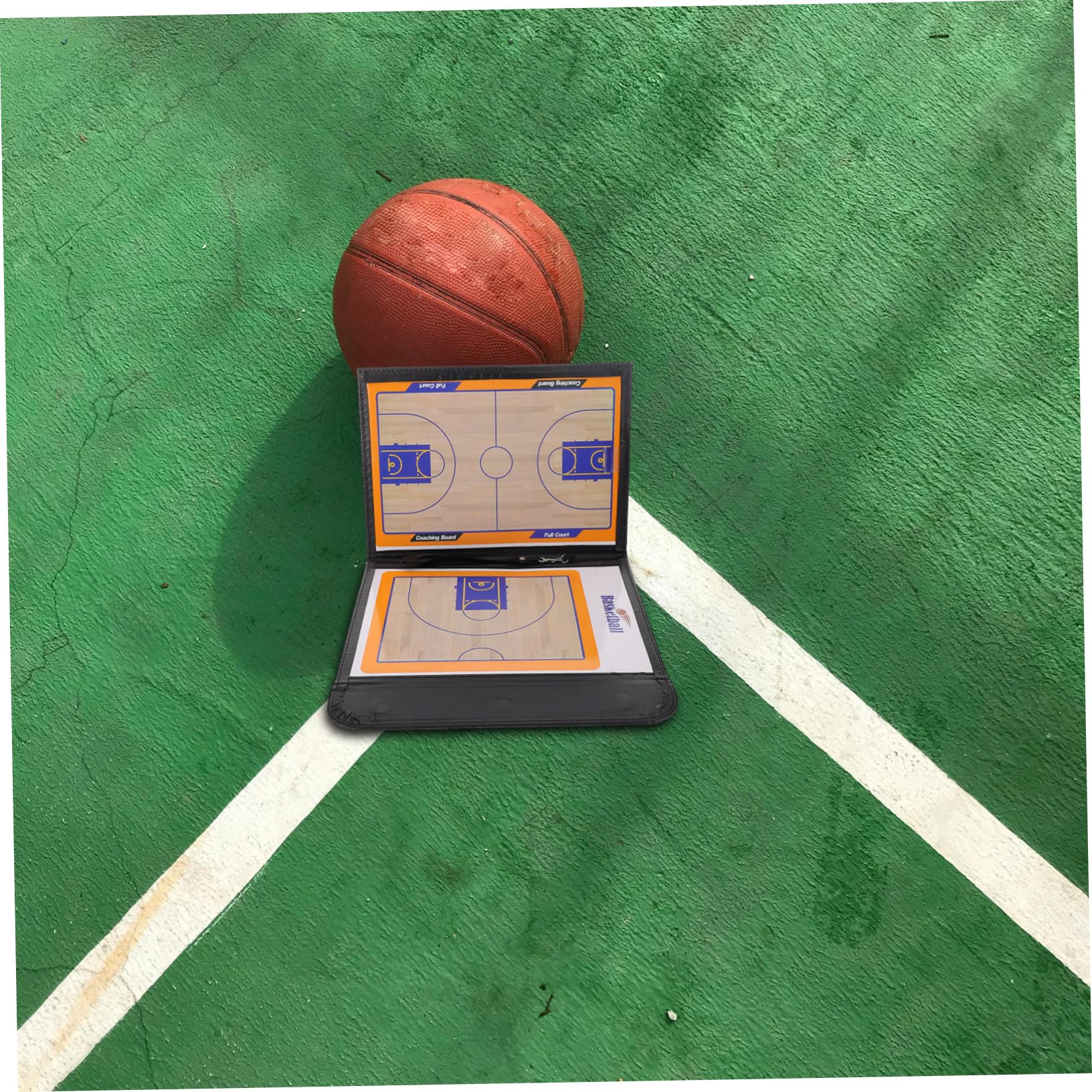 Lavagna Tattica Basket Magnetica Pieghevole a Tre Pannelli per Allenatore