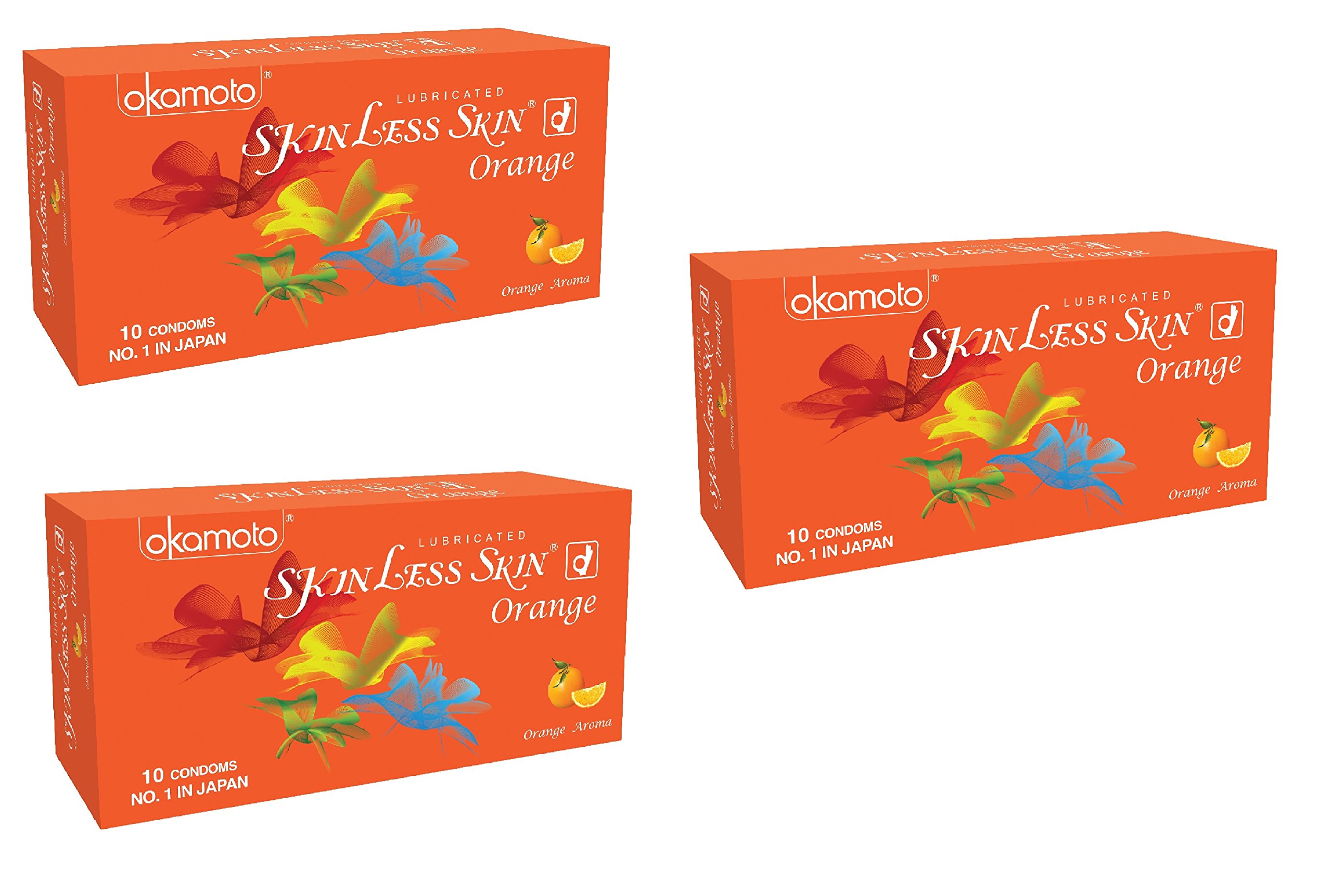 OKAMOTO Skinless Skin Condoms-Orangeted(,Japan)3 X 10S(No.1 In Japan)-picture-21